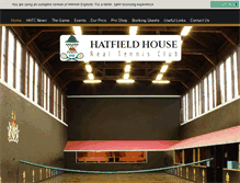 Tablet Screenshot of hatfieldhouserealtennis.com